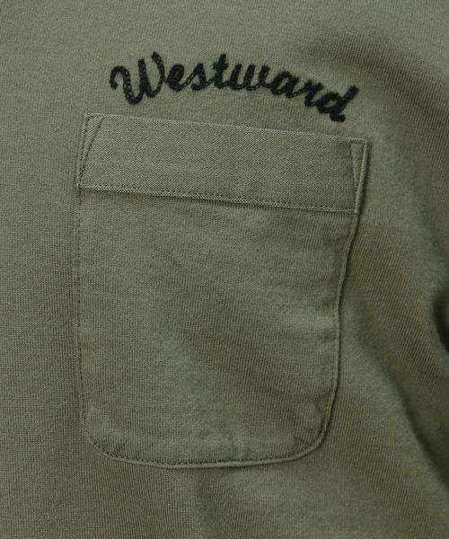 MONKEY TIME（モンキータイム）の「＜monkey time＞ エンブロ 1POC Vネック Tシャツ◆（Tシャツ/カットソー・メンズ・ホワイト/ブラック/グレー/オリーブ/ライトブルー/ネイビー・MEDIUM/SMALL/LARGE）」の14枚目の写真