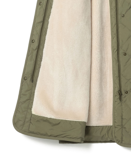 Petit Honfleur（プチオンフルール）の「裏ボアキルティングコート（ダウンジャケット/コート・レディース・ブラック/カーキ・11号/13号/9号）」の10枚目の写真