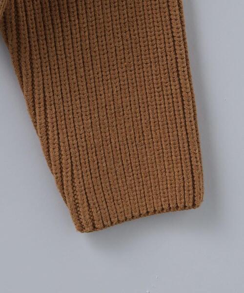 6（ロク）の「＜6(ROKU)＞RIB HALF ZIP PULLOVER/ニット（ニット