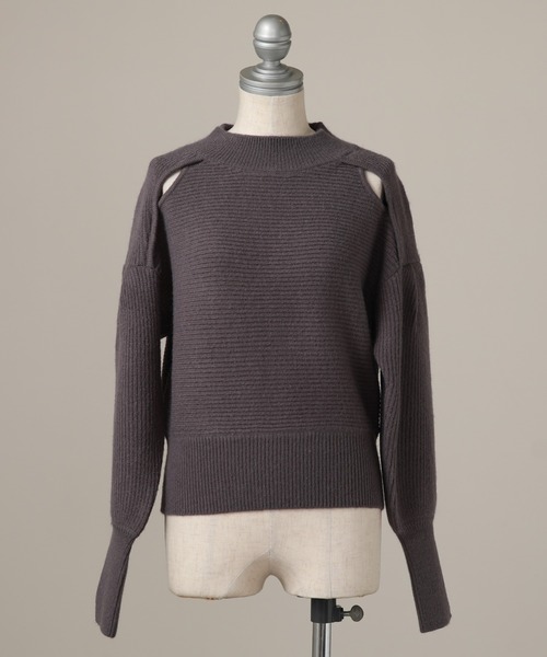 Cheek（チーク）の「スリットあきニットプルオーバー（ニット/セーター・レディース・ブラック/チャコールグレー/ブルー・MEDIUM）」の5枚目の写真