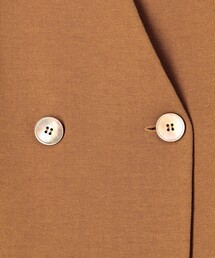 23SS 完売品✨デプレ コットンシルクミラノリブVネックジレ ブラウンFREE 23SS 完売品✨デプレ コットンシルクミラノリブVネックジレ