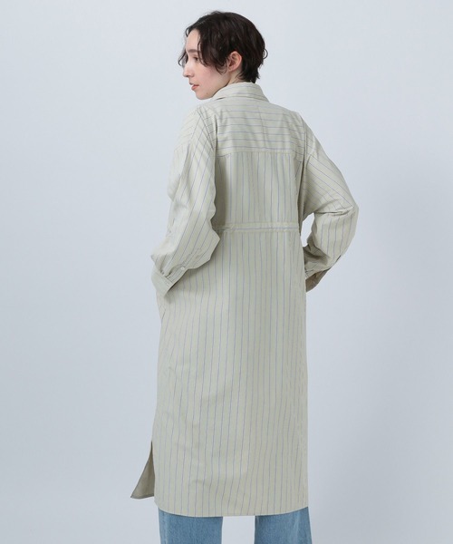 BAYFLOW（ベイフロー）の「アソートストライプシャツワンピース（ワンピース・レディース・ベージュ/その他1/ライトブルー・SMALL/MEDIUM）」の13枚目の写真