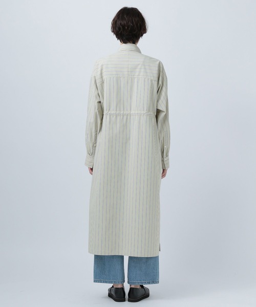 BAYFLOW（ベイフロー）の「アソートストライプシャツワンピース（ワンピース・レディース・ベージュ/その他1/ライトブルー・SMALL/MEDIUM）」の18枚目の写真