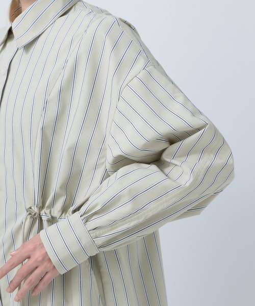 BAYFLOW（ベイフロー）の「アソートストライプシャツワンピース（ワンピース・レディース・ベージュ/その他1/ライトブルー・SMALL/MEDIUM）」の20枚目の写真