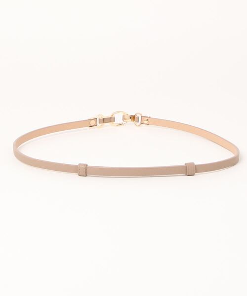 m.f.editorial（エムエフエディトリアル）の「エムエフエディトリアルレディース/m.f.editorial:Women ビットバックル スライドベルト（ベルト・レディース・ブラック/ベージュ・FREE）」の3枚目の写真