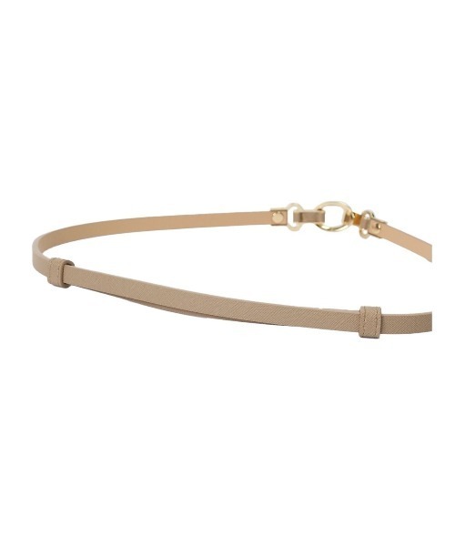 m.f.editorial（エムエフエディトリアル）の「エムエフエディトリアルレディース/m.f.editorial:Women ビットバックル スライドベルト（ベルト・レディース・ブラック/ベージュ・FREE）」の5枚目の写真