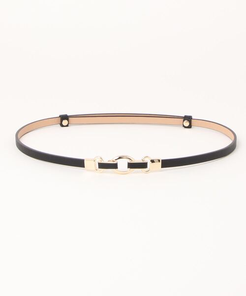 m.f.editorial（エムエフエディトリアル）の「エムエフエディトリアルレディース/m.f.editorial:Women ビットバックル スライドベルト（ベルト・レディース・ブラック/ベージュ・FREE）」の7枚目の写真