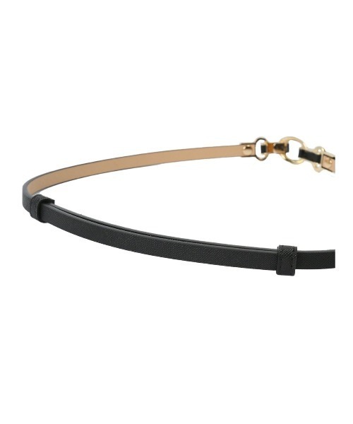 m.f.editorial（エムエフエディトリアル）の「エムエフエディトリアルレディース/m.f.editorial:Women ビットバックル スライドベルト（ベルト・レディース・ブラック/ベージュ・FREE）」の8枚目の写真