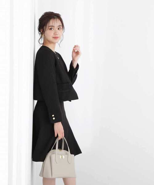 PROPORTION BODY DRESSING(プロポーションボディドレッシング)の「ツイードミニスカート / 1213120213(スカート・レディース・ホワイト系その他/ブラック系その他/ブラック・X-SMALL/SMALL/MEDIUM)」の8枚目の写真