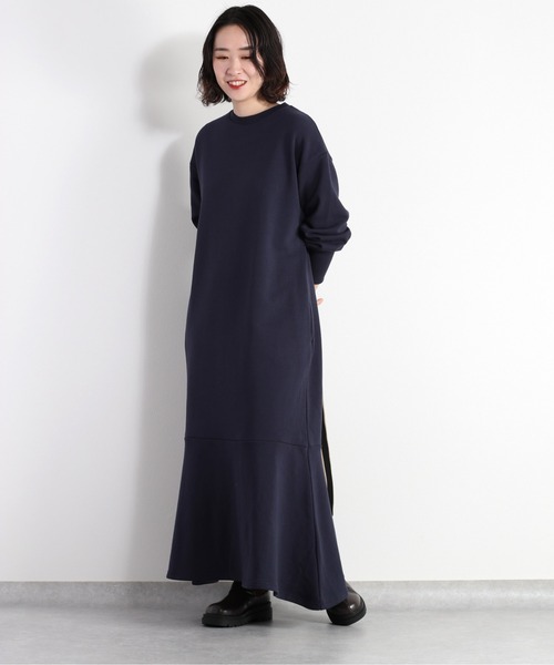 cepo(セポ)の「スウェットマキシワンピース(ワンピース・レディース・ネイビー/オフホワイト/ライム・M)」の22枚目の写真