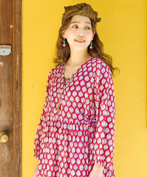 チャイハネ（チャイハネ）の「【チャイハネ】蝶透かしモチーフ2連ネックレス（ネックレス・レディース・ゴールド/ブラック・FREE）」の7枚目の写真