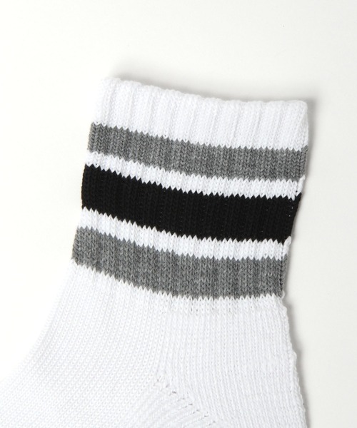 LAKOLE（ラコレ）の「TCショートカラーラインソックス / 184410（ソックス/靴下・メンズ・ブラウン/イエロー/ブラック/グレー・FREE）」の5枚目の写真