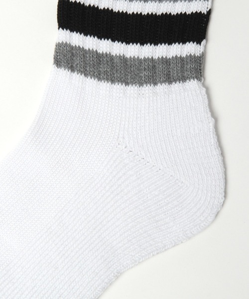 LAKOLE（ラコレ）の「TCショートカラーラインソックス / 184410（ソックス/靴下・メンズ・ブラウン/イエロー/ブラック/グレー・FREE）」の6枚目の写真