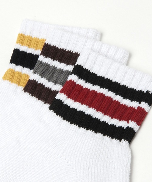 LAKOLE（ラコレ）の「TCショートカラーラインソックス / 184410（ソックス/靴下・メンズ・ブラウン/イエロー/ブラック/グレー・FREE）」の9枚目の写真