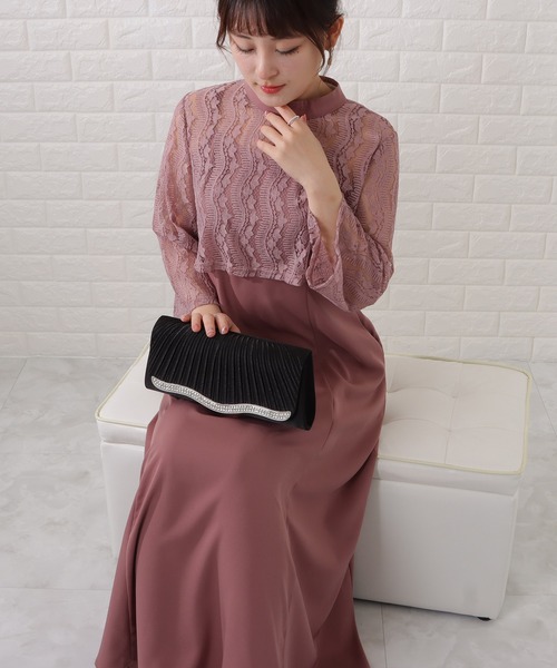 Lace Ladies(レースレディース)の「サテンプリーツパーティーバッグ(クラッチバッグ・レディース・ブラック/ベージュ/シルバー・FREE)」の22枚目の写真