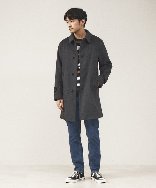 ABAHOUSE GRAY(アバハウスグレイ)の「マルチボーダー ニット(ニット/セーター・メンズ・ブラック/グレイッシュベージュ/ホワイト/ネイビー・46/48)」の21枚目の写真