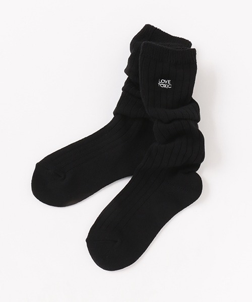 LOVETOXIC（ラブトキシック）の「カラールーズソックス（ソックス/靴下・キッズ・ラベンダー/ベージュ/ホワイト/ブラック/サックスブルー・FREE）」の2枚目の写真