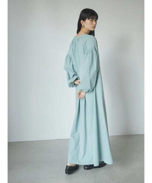 armonia（アルモニーア）の「a.袖ギャザーボリュームワンピース（ワンピース・レディース・ブラック/サックスブルー/ベージュ・FREE）」の17枚目の写真