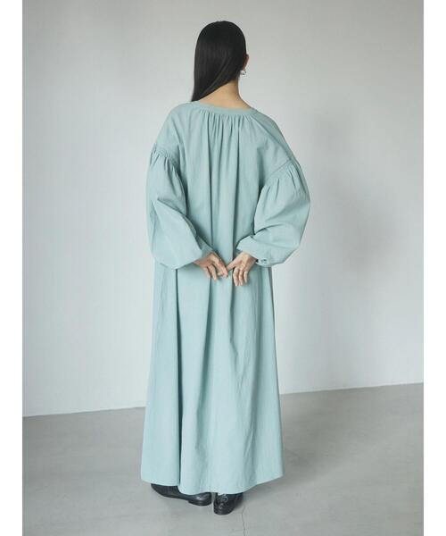 armonia（アルモニーア）の「a.袖ギャザーボリュームワンピース（ワンピース・レディース・ブラック/サックスブルー/ベージュ・FREE）」の18枚目の写真