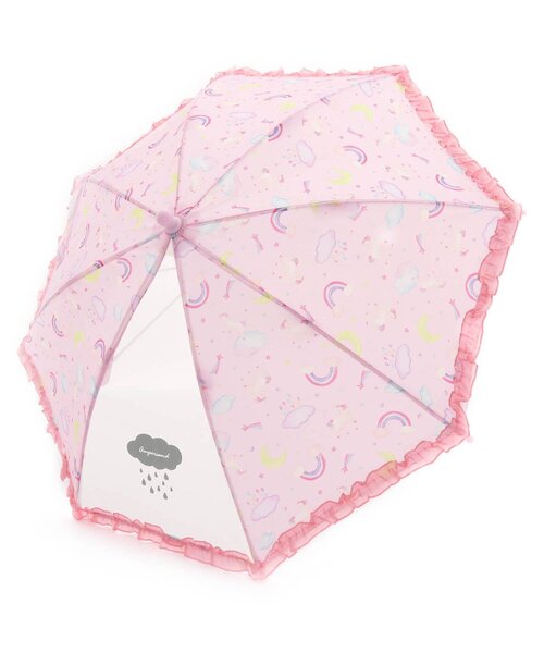 Ampersand(アンパサンド)の「ユニコーン柄 傘(長傘・キッズ・ピンク/ラベンダー・LARGE/MEDIUM/SMALL/X-SMALL)」の1枚目の写真