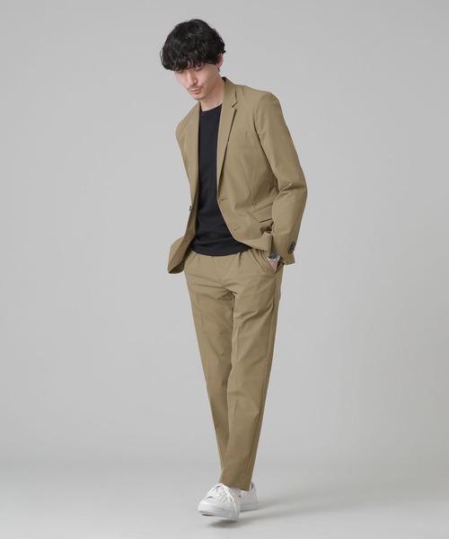 NANO universe（ナノユニバース）の「LB.03/「Damerino」SOLOTEX(R) 4WAY セットアップ/ジャケット＆パンツ（セットアップ・メンズ・ブラック/ネイビー/カーキ・S/M/L/XL）」の8枚目の写真