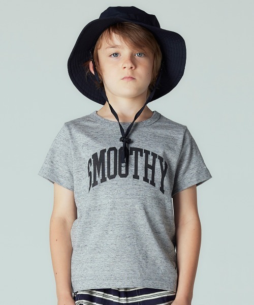Smoothy（スムージー）の「Smoothy Arch Logo Tee / スムージー アーチロゴTシャツ（Tシャツ/カットソー・キッズ・ブラック/ピンク/ホワイト/ヘザーグレー・120/150/130/110/100/160/140）」の3枚目の写真