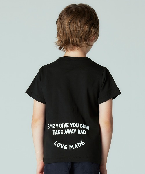 Smoothy（スムージー）の「Smoothy Arch Logo Tee / スムージー アーチロゴTシャツ（Tシャツ/カットソー・キッズ・ブラック/ピンク/ホワイト/ヘザーグレー・120/150/130/110/100/160/140）」の7枚目の写真