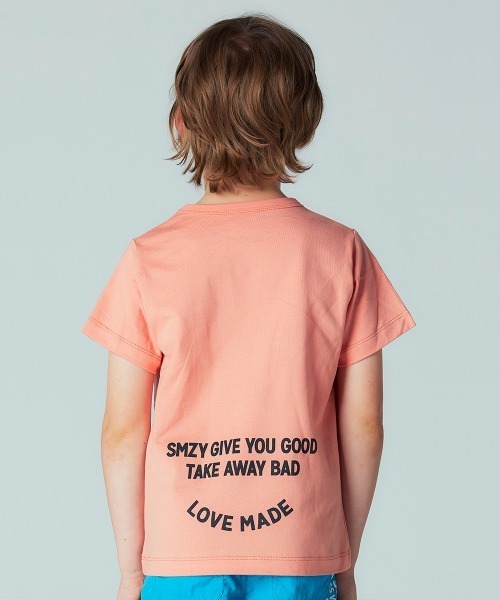 Smoothy（スムージー）の「Smoothy Arch Logo Tee / スムージー アーチロゴTシャツ（Tシャツ/カットソー・キッズ・ブラック/ピンク/ホワイト/ヘザーグレー・120/150/130/110/100/160/140）」の9枚目の写真