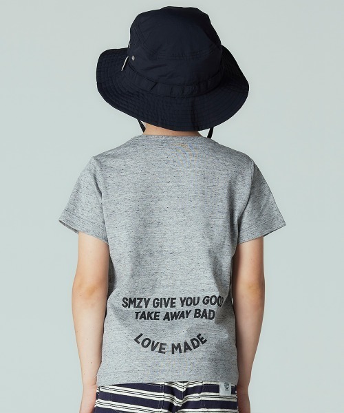 Smoothy（スムージー）の「Smoothy Arch Logo Tee / スムージー アーチロゴTシャツ（Tシャツ/カットソー・キッズ・ブラック/ピンク/ホワイト/ヘザーグレー・120/150/130/110/100/160/140）」の8枚目の写真