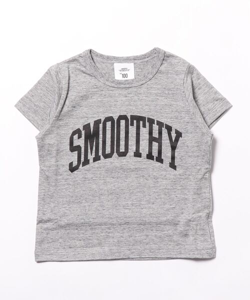 Smoothy（スムージー）の「Smoothy Arch Logo Tee / スムージー アーチロゴTシャツ（Tシャツ/カットソー・キッズ・ブラック/ピンク/ホワイト/ヘザーグレー・120/150/130/110/100/160/140）」の12枚目の写真