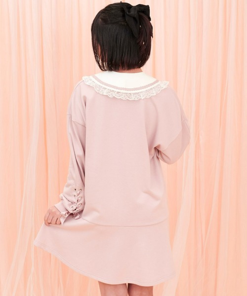 Secret Honey(シークレットハニー)の「裾フレア襟付き裏毛ワンピース(Tシャツ/カットソー・レディース・ブラック/ピンク・FREE)」の12枚目の写真