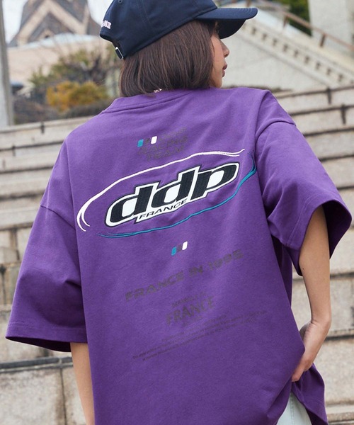 ddp(ディーディーピー)の「DDP/ディーディーピー 別注 サークルロゴ刺繍 ヘビーウェイト ビッグシルエット半袖Tシャツ(Tシャツ/カットソー・メンズ・オフホワイト/ブルー/アッシュグレー/ブラック/ネイビー/ブラック系/ベージュ系/パープル系/ホワイト系/ホワイト系1/ネイビー系1/ブラウン/ブラウン系/ワイン系/ホワイト系2/ブラック系2/ネイビー系2/チャコール・M/L)」の17枚目の写真