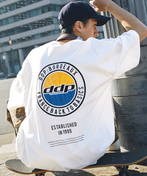 ddp(ディーディーピー)の「DDP/ディーディーピー 別注 サークルロゴ刺繍 ヘビーウェイト ビッグシルエット半袖Tシャツ(Tシャツ/カットソー・メンズ・オフホワイト/ブルー/アッシュグレー/ブラック/ネイビー/ブラック系/ベージュ系/パープル系/ホワイト系/ホワイト系1/ネイビー系1/ブラウン/ブラウン系/ワイン系/ホワイト系2/ブラック系2/ネイビー系2/チャコール・M/L)」の20枚目の写真