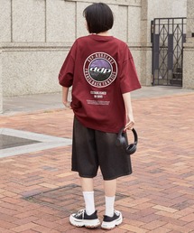 ddp（ディーディーピー）の「ddp/ディーディーピー 別注 サークルロゴ刺繍 ヘビーウェイト ビッグシルエット半袖Tシャツ（Tシャツ/カットソー）」