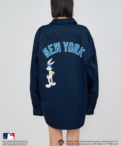 BACK TO THE FIELD（バック トゥー ザ フィールド）の「【LOONEY TUNES×MLB】バックプリントワークシャツ（シャツ/ブラウス・レディース・ホワイト/ベージュ/ネイビー・FREE）」の10枚目の写真