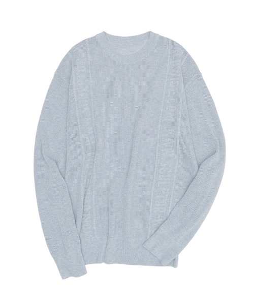 SCULPTOR(スカルプター)の「Striped Mesh Sweater/ストライプメッシュセーター(ニット/セーター・レディース・ライトブルー/ブラウン/アイボリー・MEDIUM/LARGE)」の15枚目の写真