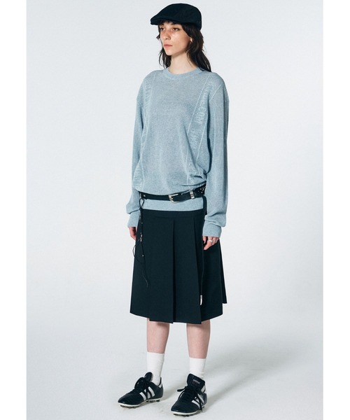 SCULPTOR(スカルプター)の「Striped Mesh Sweater/ストライプメッシュセーター(ニット/セーター・レディース・ライトブルー/ブラウン/アイボリー・MEDIUM/LARGE)」の11枚目の写真