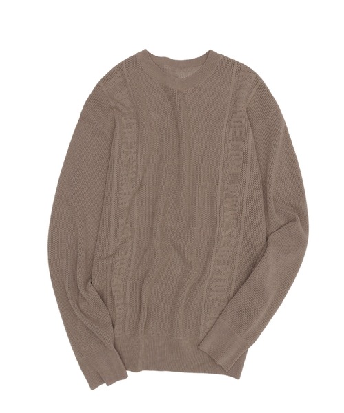 SCULPTOR(スカルプター)の「Striped Mesh Sweater/ストライプメッシュセーター(ニット/セーター・レディース・ライトブルー/ブラウン/アイボリー・MEDIUM/LARGE)」の8枚目の写真