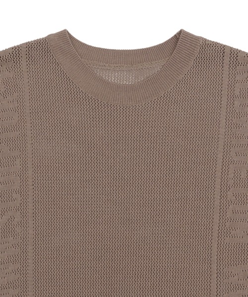 SCULPTOR(スカルプター)の「Striped Mesh Sweater/ストライプメッシュセーター(ニット/セーター・レディース・ライトブルー/ブラウン/アイボリー・MEDIUM/LARGE)」の9枚目の写真