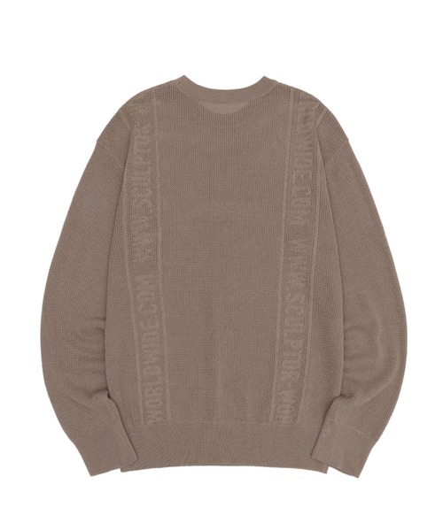 SCULPTOR(スカルプター)の「Striped Mesh Sweater/ストライプメッシュセーター(ニット/セーター・レディース・ライトブルー/ブラウン/アイボリー・MEDIUM/LARGE)」の7枚目の写真