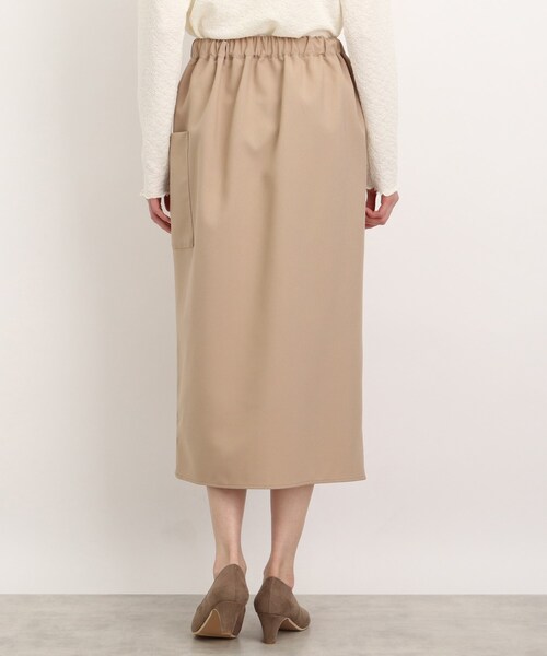 DRESKIP（ドレスキップ）の「◆【幅広いコーデに着回せる！】ラップ風ポケ付ナロ－スカート（スカート・レディース・ブラック/オレンジ/ベージュ・02/03/04）」の19枚目の写真