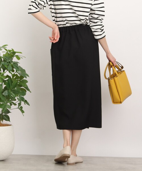 DRESKIP（ドレスキップ）の「◆【幅広いコーデに着回せる！】ラップ風ポケ付ナロ－スカート（スカート・レディース・ブラック/オレンジ/ベージュ・02/03/04）」の20枚目の写真