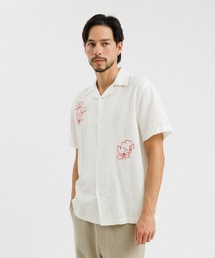 Canty Sz Embroidered Gauze SS Shirt