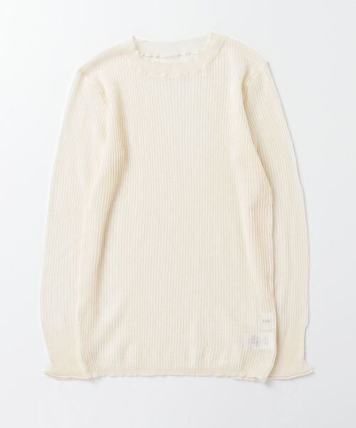 DROIT BELLO(ドロイトベロ)の「DROIT BELLO(ドロイトベロ) メッシュニット(ニット/セーター・レディース・ブラック/グレー系その他6/ホワイト系2・F)」の7枚目の写真