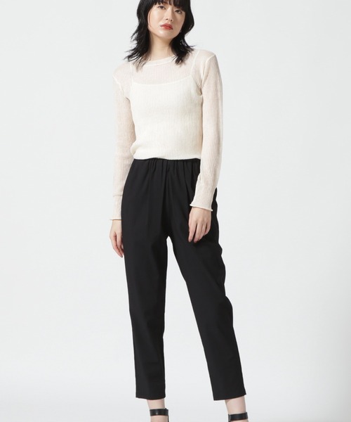 DROIT BELLO(ドロイトベロ)の「DROIT BELLO(ドロイトベロ) メッシュニット(ニット/セーター・レディース・ブラック/グレー系その他6/ホワイト系2・F)」の4枚目の写真