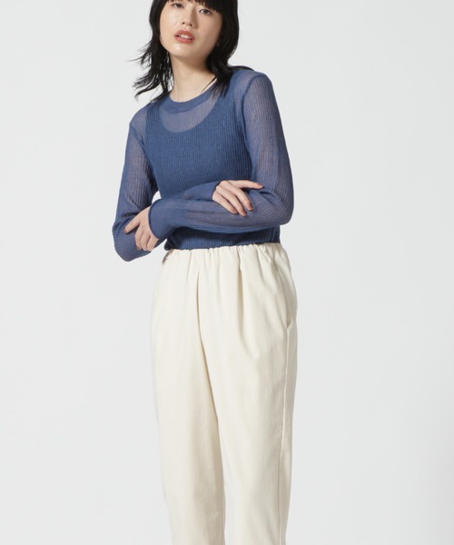DROIT BELLO(ドロイトベロ)の「DROIT BELLO(ドロイトベロ) メッシュニット(ニット/セーター・レディース・ブラック/グレー系その他6/ホワイト系2・F)」の11枚目の写真