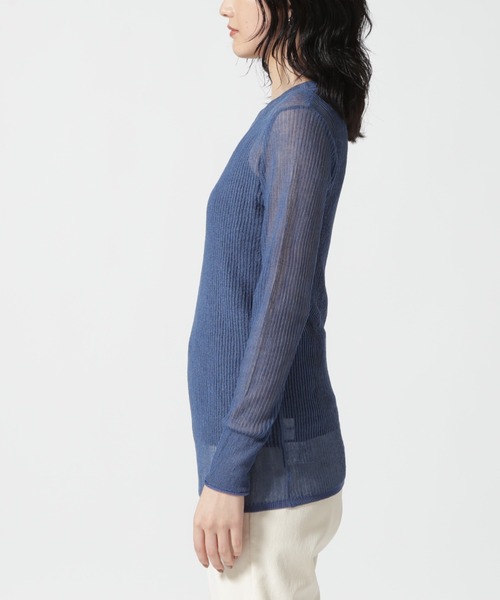 DROIT BELLO(ドロイトベロ)の「DROIT BELLO(ドロイトベロ) メッシュニット(ニット/セーター・レディース・ブラック/グレー系その他6/ホワイト系2・F)」の10枚目の写真