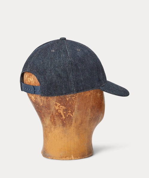 ウィングドロゴ デニム ボール キャップ（キャップ）｜RRL（ダブル