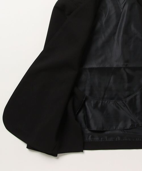 セール】スリーブスリットマントジャケット（ノーカラージャケット