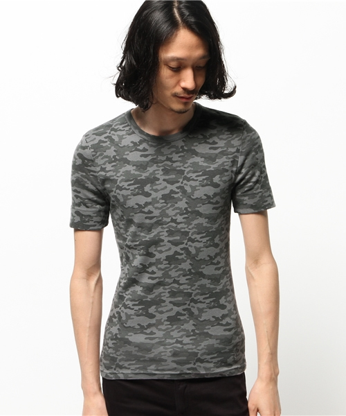 NO ID.(ノーアイディ)の「21フライスカモフラ半袖CネックTシャツ(Tシャツ/カットソー・メンズ・グレー・2/1/3)」の2枚目の写真